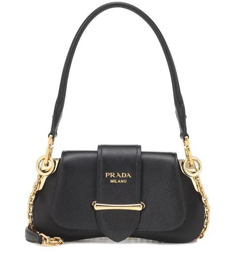 prada sidonie bag black|Black Prada Sidonie leather bag .